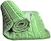 Wallaboo Baby Blanket Noa, 100% Organic Cotton, For Pram, Car Seat, Moses Basket, Crib,  Size 90 x 70 cm, Color: Green