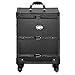 New Vanity Trolley case, vanity case, cosmetic case with mirror 51 X 37 X 24 cm (black)