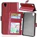 Produktbild Nancen OnePlus X / ONE E1001 Lederhülle Neu Style Acht Farbe Weich PU Flip Case Ledertasche / Schutz Etui, Einfach Vintage Kollektion Karten Slot Foto Wallet Hülle Handy Tasche Zubehör