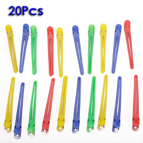 SODIAL(R) 20pcs Extra-long Light-weight Sectioning Clips 4 inch for Styling Curl Sectioning