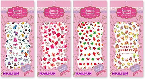 12 Packungen Maxi One Stroke Sticker Bögen – QJL-Serie – wunderschöne Motive - 2