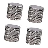 Material: Metall 4 Stk. Metrisch Metall Potiknopf Gitarre Dome Knob Speed Knopf für E-Gitarre und Bass