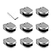 Produktbild Kamtop Glasklemme 8pcs 10-12mm Rostfreier Stahl 304 Glashalter Verstellbare Glashalterung Flache Rückseite für Balustrade Treppe Handlauf