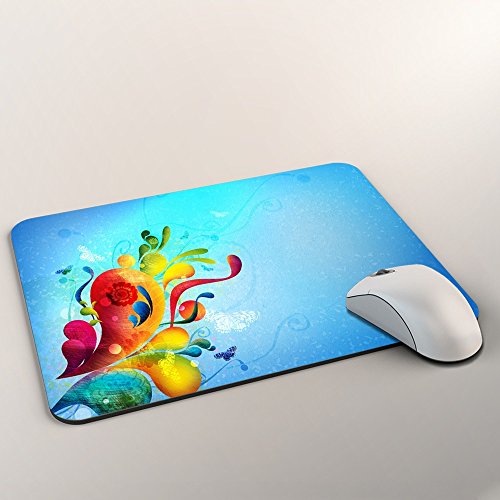 Abstrakt 10009, Mousepad Anti Rutsch Unterseite für Optimalen Halt Kompatibel mit allen Maustypen (Kugel, Optisch, Laser) Ideal für Gamer und für Grafikdesigner. - 2