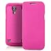 Produktbild Saxonia Samsung Galaxy S4 Mini Hülle Täsche Flip Case Schutzhülle Handytasche mit Klappverschluss Pink