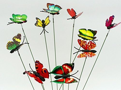 Iyanla Miniature Garden Fairy Ornament 10pcs Butterflies on Sticker