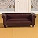 Produktbild Dolls House 3957 Ledersofa braun Sofa 1:12 für Puppenhaus