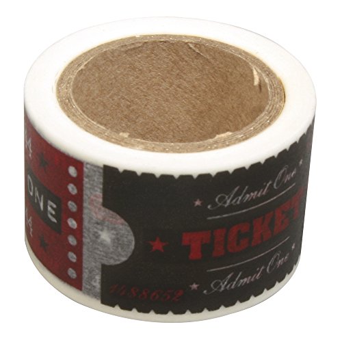 RAYHER 58114000 Washi Tape Tickets, 30 mm, Rolle 15 m - 2