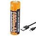 Produktbild Li-ion Akku Mignon AA LR6 1600mAh mit 1,5 Volt, mehrfach geschützt mit USB Ladekabel