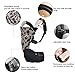 Bebamour Comfort Wrap Toddler Baby Sling Carrier with Hood for Newborn 4 in 1 (brown)