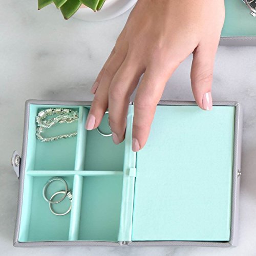 Reisebox zum Aufbewahren persönlicher Utensilien Dove Grey & Mint Green - 3