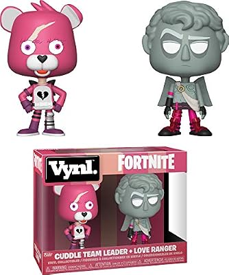 Funko- VYNL 4" 2-Pack: Fortnite: Cuddle Team Leader & Love Ranger Figures de Vinyle, 35272, Multicolore, Standard