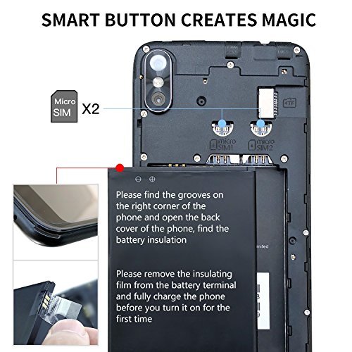 Smartphone ohne Vertrag, DOOGEE X53 3G Dual SIM Android 7.0 GÃ¼nstig Handy, 5.3 Zoll FHD MT6750T Processor Smartphones, 1GB RAM + 16GB ROM, Dual 5.0MP Rear Kamera, 2200mAh, Dual SIM (Silber)