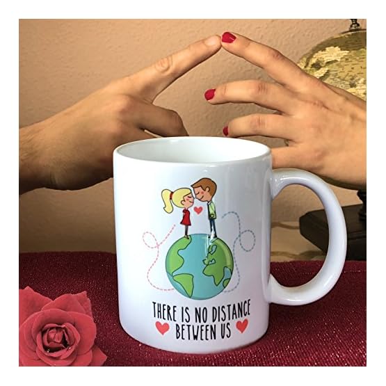MUGFFINS Taza de café Regalo para la Pareja de Enamorados - Regalo Original de Novios y Novias San Valentín - There is… - Imagen 3