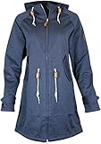 winddicht und wasserabweisend Derbe Damen Jacke Island Friese Softshell, denim/navy 0125/010, Gr. 44