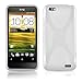 Produktbild Cadorabo Hülle für HTC One V Hülle in Halb Transparent Handyhülle aus flexiblem TPU Silikon im X-Line Design Silikonhülle Schutzhülle Soft Back Cover Case Bumper Halb-transparent