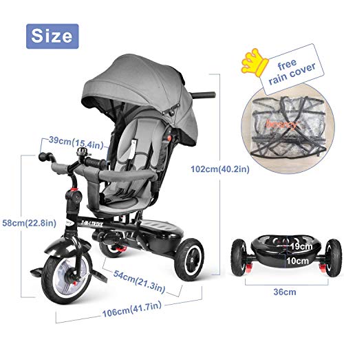 Poussette 7 En 1 Besrey Tricycle Velo Avis Test Poussettes Info