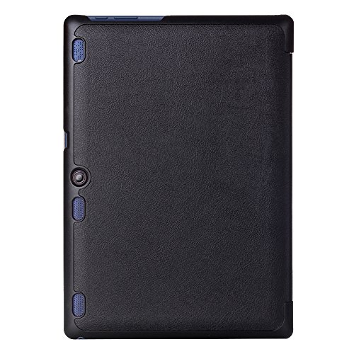 Lenovo Tab 2 A10 / Tab3 10 Plus / Tab3 10 Business Hülle – Schutzhülle mit Auto Aufwachen / Schlaf Funktion für Lenovo Tab 2 A10-30 / A10-70 / Tab3 10 Plus / Tab3 10 Business 10.1″ Tablet, Schwarz - 3