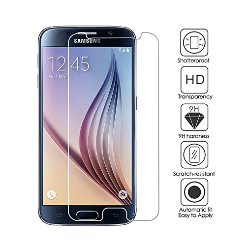 Protector de Pantalla para Samsung Galaxy S6  3 Unidades  Genki Protector Cristal Templado Protector de Vidrio Templado 0 30 mm 2 5D Round Edge 9H Dureza Alta Transparencia para Samsung Galaxy S6