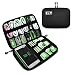 Produktbild DEFWAY Kabel Elektronik Organizer Tasche Elektronisches Zubehör für USB Stick Kabel Speicherkarte Ladegerät (Schwarz)