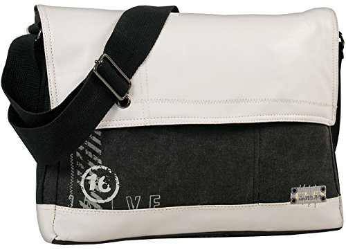DANIEL RAY Umhängetasche SIXTEEN Schultertasche Laptop Tasche Weiss
