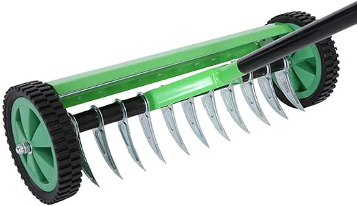 Rastrello Per Giardino Multifunzione - 6 Denti, Acciaio Manganese, Per Diserbo E Aratura, Senza Bastone