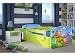 Produktbild Kocot Kids Kinderbett Jugendbett 70x140 80x160 80x180 Grün mit Rausfallschutz Matratze Schubalde und Lattenrost Kinderbetten für Mädchen und Junge - Safari 180 cm