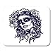 Produktbild HOTNING Gaming Mauspads, Gaming Mouse Pad Girl with Skeleton Make Up Vector Sketch Santa Muerte Woman 11.8"x 9.8" Decor Office Nonslip Rubber Backing Mousepad Mouse Mat