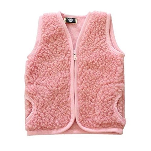 Baby Vest 100% Merino Wool (Sheepswool) Pink Size 3–5 Years