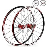 Probado para la durabilidad. TaiBike 26\" Carretera Bicicleta Juego de Ruedas Aluminio, 24 Orificios, 1700g, Cierre rápido Delantero y Trasero