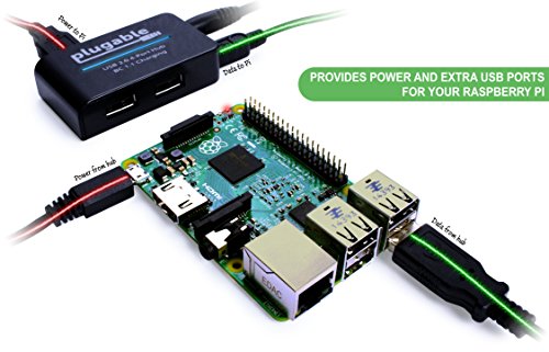 Plugable USB 2.0 4-Port Hub und BC 1.1 Schnellladegerät mit 12,5W Netzteil für EU und GB (BC 1.1 Aufladefunktion für Andoid, Apple iOS, und Windows mobile Geräte) - 4