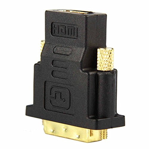 Ganvol HDMI auf DVI-D Dual Link Adapter, DVI-D Stecker (24+1 male) zu HDMI Buchse Konverter Für 1080p HD TV, PS3, PS4, Xbox 360 ONE, Beamer, DVB-Receiver, Monitor, Blu-Ray, DVD, Raspberry Pi - 3