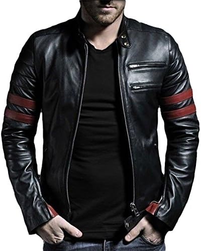 Exemplar Mens Genuine Lambskin Leather Classic Jacket KL767