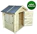 Produktbild Kinder Spielhaus Leonie 1,05 x 1,30 Meter aus 19mm Blockbohlen - Kinder Gartenhaus Kinderspielhaus Kinderhaus Spielhaus Holz inkl. Dachpappe und Fußboden