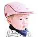 Ularma Adorable Baby Infant Boy Girl Stripe Beret Cap Peaked Baseball Hat (Pink)