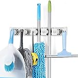 WADEO Colgador Escobas Organizador de Pared para Cocina Garaje Trapeadores...