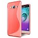 Produktbild Samsung Galaxy J3 2016 (J320) Hülle, Conie Mobile Ultra Slim Backcover Schutzhülle TPU Silikon Rückschale Cover in Rot