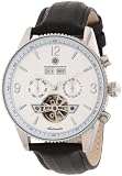 Constantin Durmont Herren-Armbanduhr XL Travis Analog Automatik Leder CD-TRAV-AT-LT-STST-WH