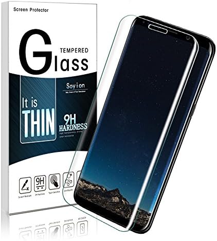 Galaxy S8 Screen Protector, Soyion 9H Full Screen Coverage Tempered Glass Screen Protector for Samsung Galaxy S8 (Clear 3)