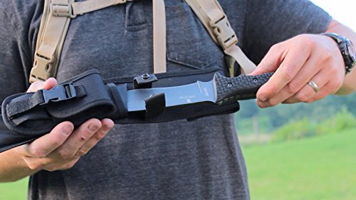 Schrade Outdoormesser Extrem Survival Carbonstahl 1095 beschichtet Nylonscheide mit abnehmbarer Vortasche - 4