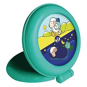 Pabobo x Kid Sleep – Réveil Éducatif – Bébé – Enfants – Jour/Nuit – Lumineux – Fille et Garcon – Globetrotter – Portable – A piles – Blanc