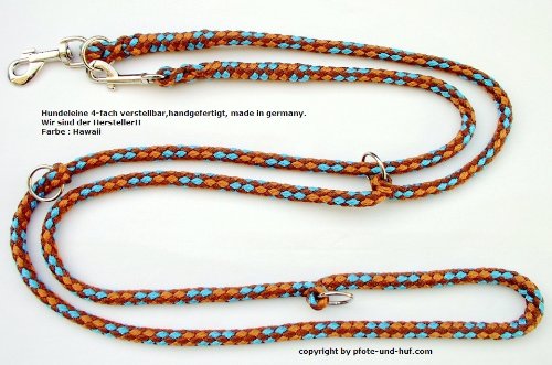 elropet Hundeleine Doppelleine 2,80m 4fach verstellbar Hawaii