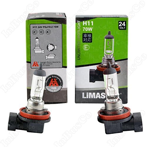 2 x H11 24 V 70 W Halogen Premium Transparent Auto Lamp PK22s VKD Lima Truck Bus Tractor 3