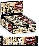 Warrior Supplements Raw High Protein Flapjack Bars, 12 x 75 g (Chocolate Brownie)
