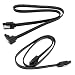 Produktbild 4Pcs SATA 3.0 6 Gb/s 49cm Festplatte gerader Kabel 90 Grad rechtwinklig Kabel 26AWG HDD SSD Daten Serial ATA Cord Linie