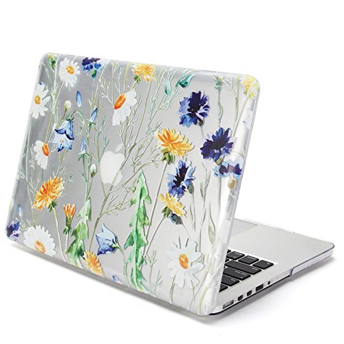 GMYLE Klar Blumen Hart Gl  nzend Fall-Abdeckung H  lle Etui Tasche f  r Alt MacBook Pro 13 mit Retina display  Modell  A1425   A1502  ohne CD-ROM Driv