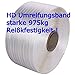 Produktbild 19mm HD Textilband - 975kg Rreisskraft - hochfest gewebt - Umreifungsband Made in Germany * 2 Rollen * von unipak