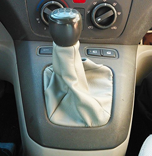 Cuffia leva cambio Fiat Idea in vera pelle grigia