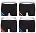 Produktbild Kid's Fashion Lounge Jungen Boxershorts 'Reflexx', 4er Set aus Baumwolle in 4 trendigen Farben (134-140, Schwarz)