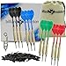 Produktbild Set of Twelve Brass 2ba 16gm Soft Tip Darts, 100 Black Dart Tips, & Dart Wrench by Billiard Evolution